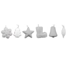 GIOCOPLAST NATALE - ADDOBBO BIANCO ''CRYSTAL CHIC'' 9 CM, MOD. ASS.