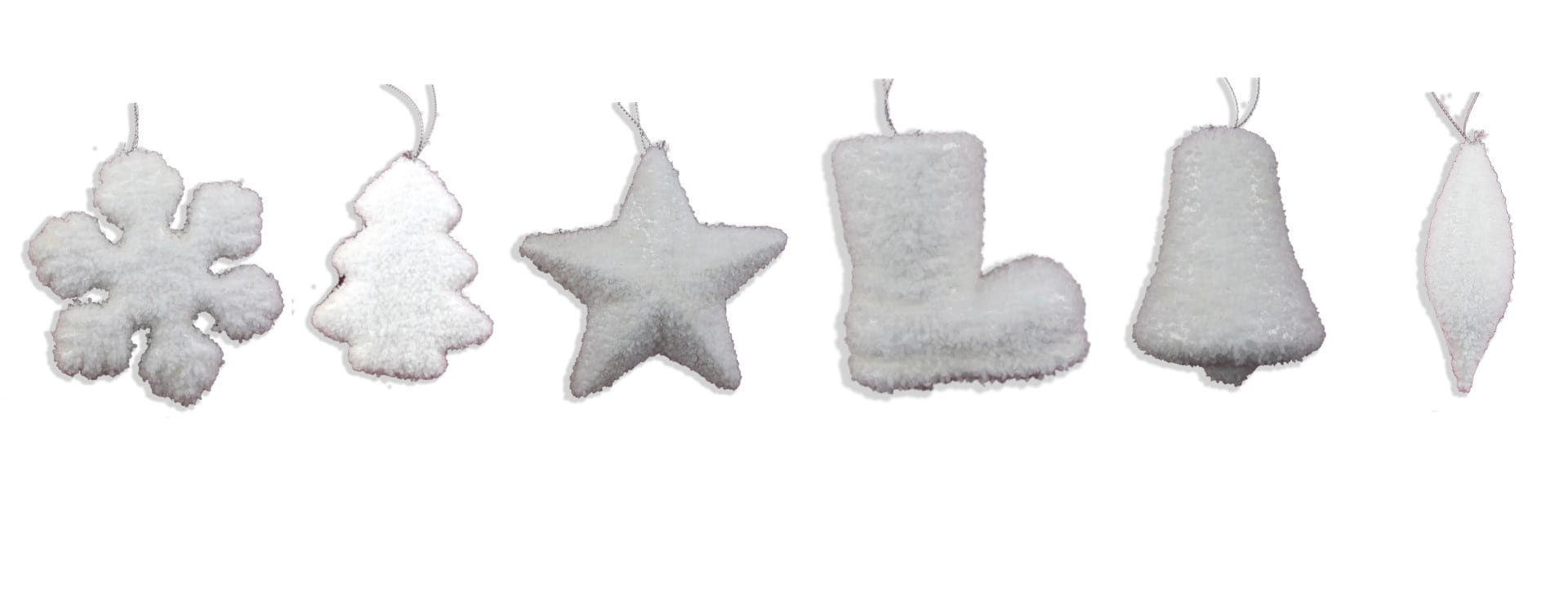 GIOCOPLAST NATALE - ADDOBBO BIANCO ''CRYSTAL CHIC'' 9 CM, MOD. ASS.