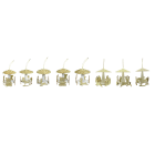 GIOCOPLAST NATALE - ADDOBBO GIOSTRINA ORO 8 CM ''CRYSTAL CHIC'' MOD. ASS.