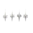 GIOCOPLAST NATALE - GHIACCIOLO GIOSTRINA BIANCO 17 CM ''CRYSTAL CHIC'', MOD. ASS.