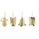 GIOCOPLAST NATALE - SOGGETTO 3D ORO ''CRYSTAL CLEAR'' 8 CM, MOD. ASS.