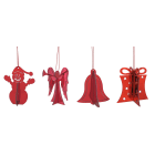 GIOCOPLAST NATALE - SOGGETTO 3D ROSSO ''CRYSTAL CLEAR'' 8 CM, MOD. ASS.