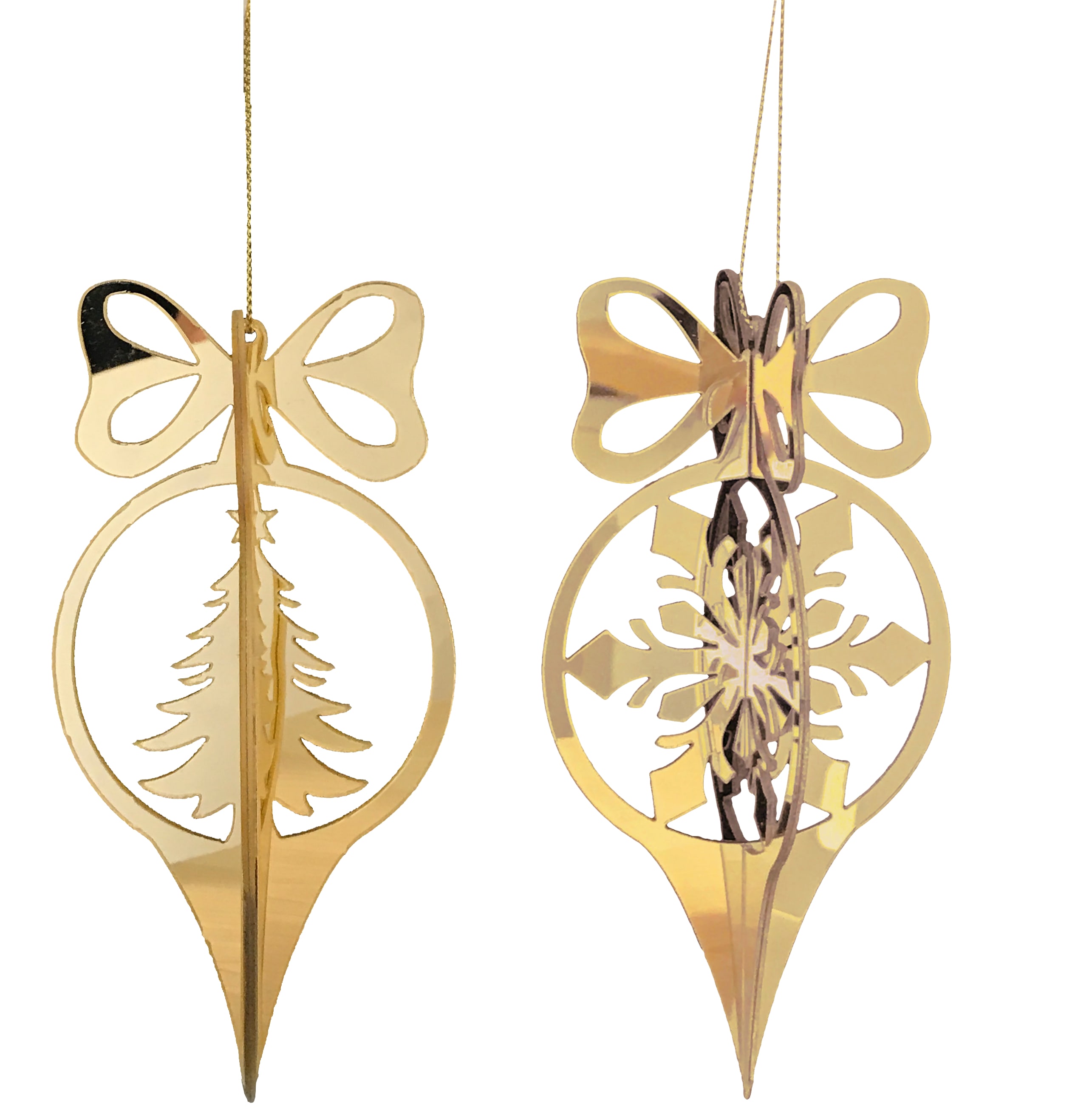 GIOCOPLAST NATALE - PENDENTE ORO ''CRYSTAL CLEAR'' 14 CM, MOD. ASS.