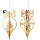 GIOCOPLAST NATALE - PENDENTE ORO ''CRYSTAL CLEAR'' 14 CM, MOD. ASS.