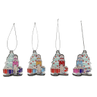 GIOCOPLAST NATALE - ADDOBBO 3D SCHIACCIANOCI CON DONI ''CRYSTAL TALES'' 8CM, COL. ASS.