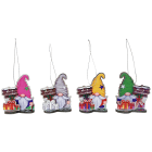 GIOCOPLAST NATALE - ADDOBBO 3D GNOMO CON CARTELLO ''CRYSTAL TALES'' 8CM, COL. ASS.