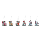 GIOCOPLAST NATALE - ADDOBBO 3D PUPAZZO/SLITTA ''CRYSTAL TALES'' 8CM, MOD. ASS.