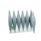 GIOCOPLAST NATALE - CONFEZ. 6 GHIACCIOLI ARG. CM.16 C/GLITTER