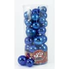 GIOCOPLAST NATALE - 32 SFERE PLASTICA BLU IN CIL.: 16 DIAM.50, 10 DIAM.60, 6 DIAM.70