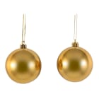 GIOCOPLAST NATALE - TUBO 10 SFERE PLASTICA LISCE, D.60 IN PALBOX, COL. ASS.