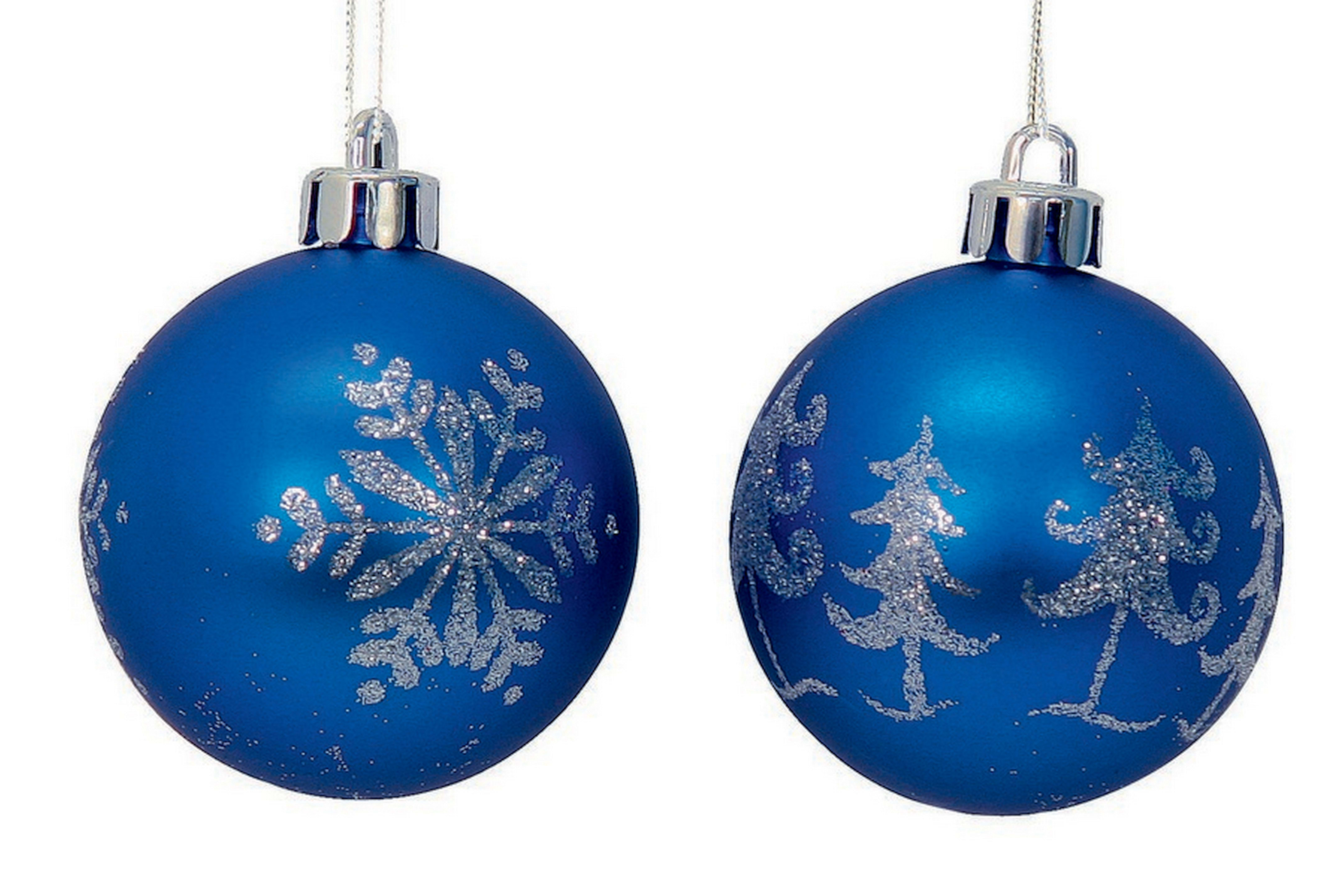 GIOCOPLAST NATALE - TUBO 10 SFERE PLASTICA, 2 DEC., D.60, IN PALBOX, COL. ASS.