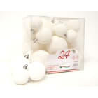 GIOCOPLAST NATALE - 24 SFERE PLASTICA ASS. BIANCO GLITTER IN SCAT. ACETATO: 4 DIAM.70, 4 DIAM.60, 8 DIAM.50, 8 DIAM.40