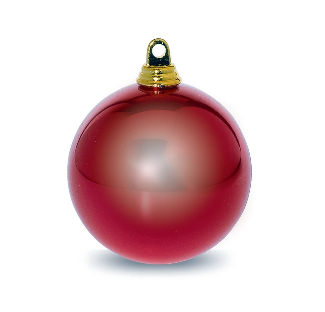 GIOCOPLAST NATALE - SFERA PLASTICA D.100 ROSSA
