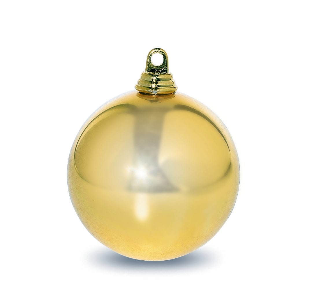 GIOCOPLAST NATALE - SFERA PLASTICA D.100 ORO