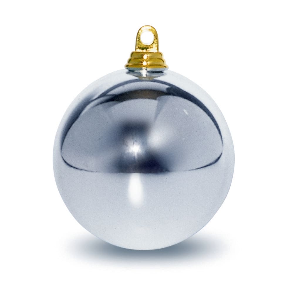 GIOCOPLAST NATALE - SFERA PLASTICA D.100 ARGENTO