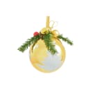 GIOCOPLAST NATALE - SFERA PLASTICA D.250 ORO DEC.