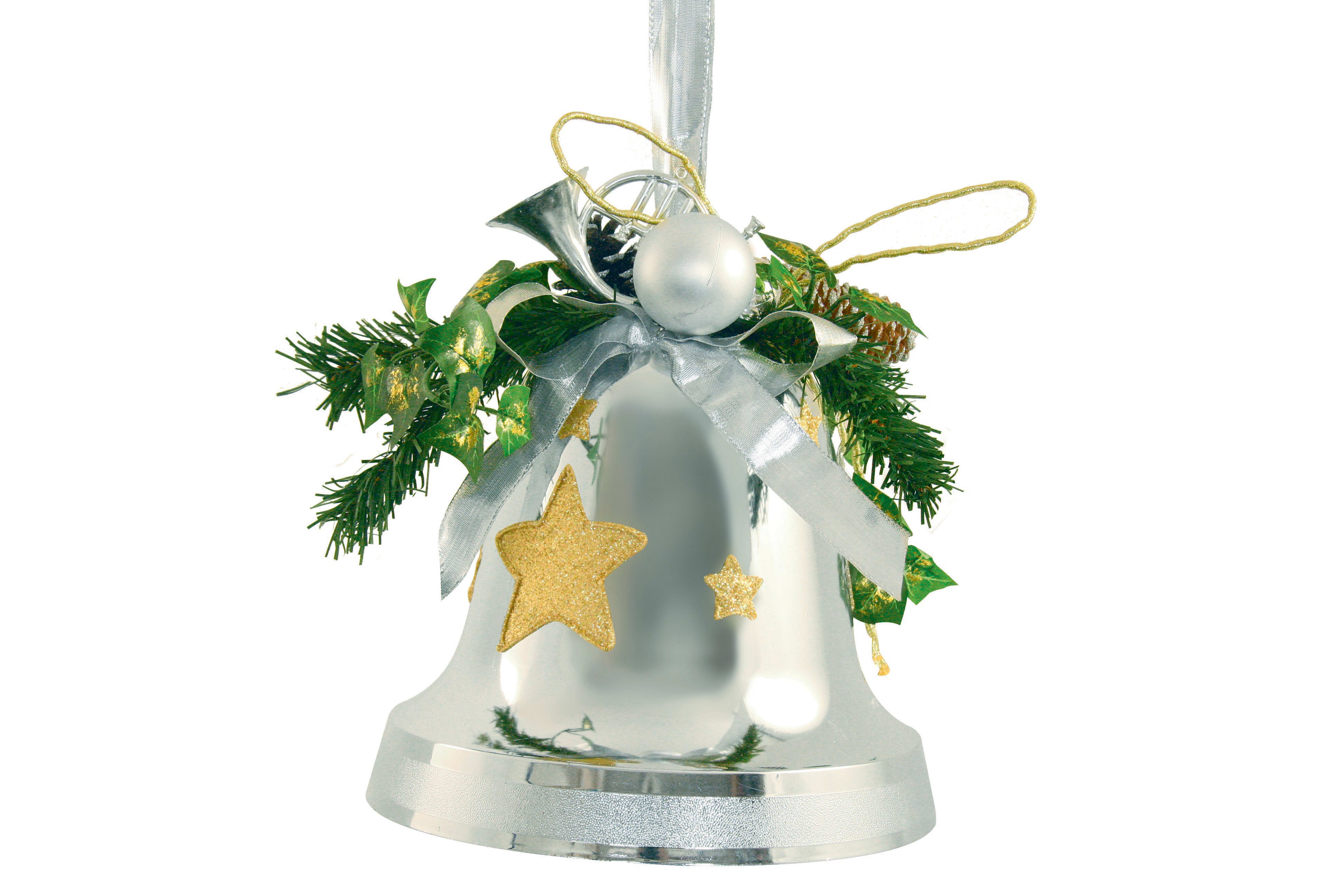 GIOCOPLAST NATALE - CAMPANA PLASTICA CM.27 ARG. DEC.