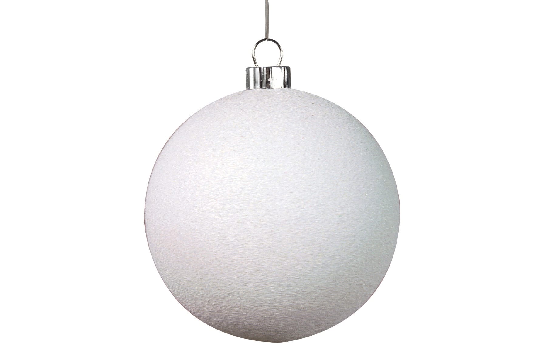 GIOCOPLAST NATALE - SFERA PLASTICA D.250 BIANCA GLITTERATA