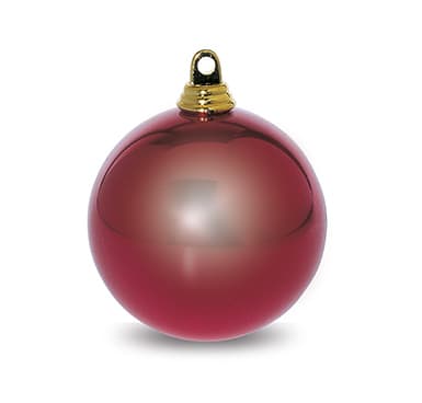 GIOCOPLAST NATALE - SFERA PLASTICA D.300 ROSSA