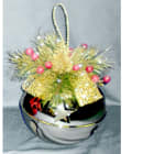 GIOCOPLAST NATALE - CAMPANELLA PLASTICA ORO CM 22 DECORATA