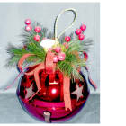 GIOCOPLAST NATALE - CAMPANELLA PLASTICA ROSSA CM 22 DECORATA