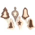 GIOCOPLAST NATALE - ADDOBBO EVA APPENDIBILE 3D COUNTRY EFFETTO LEGNO H. 40CM -3 MOD.ASS.