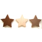 GIOCOPLAST NATALE - DECORAZIONE STELLA EVA 3D EFFETTO LEGNO H.35 CM -3 ASS.