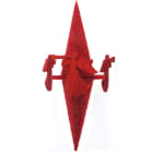 GIOCOPLAST NATALE - GHIACCIOLO 50 CM ''CRYSTAL CHIC'' ROSSO , MOD. ASS.