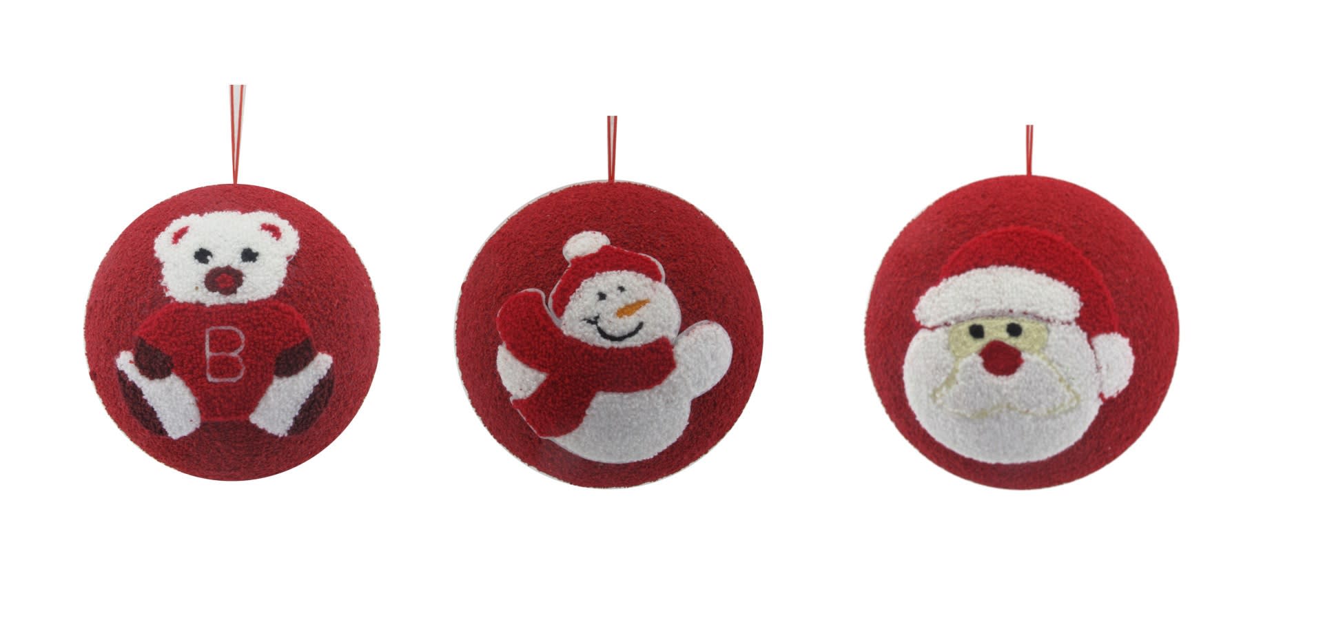 GIOCOPLAST NATALE - SFERA ''CRYSTAL CHIC'' 20 CM ROSSA CON DECORO 3D SOFT, MOD. ASS.