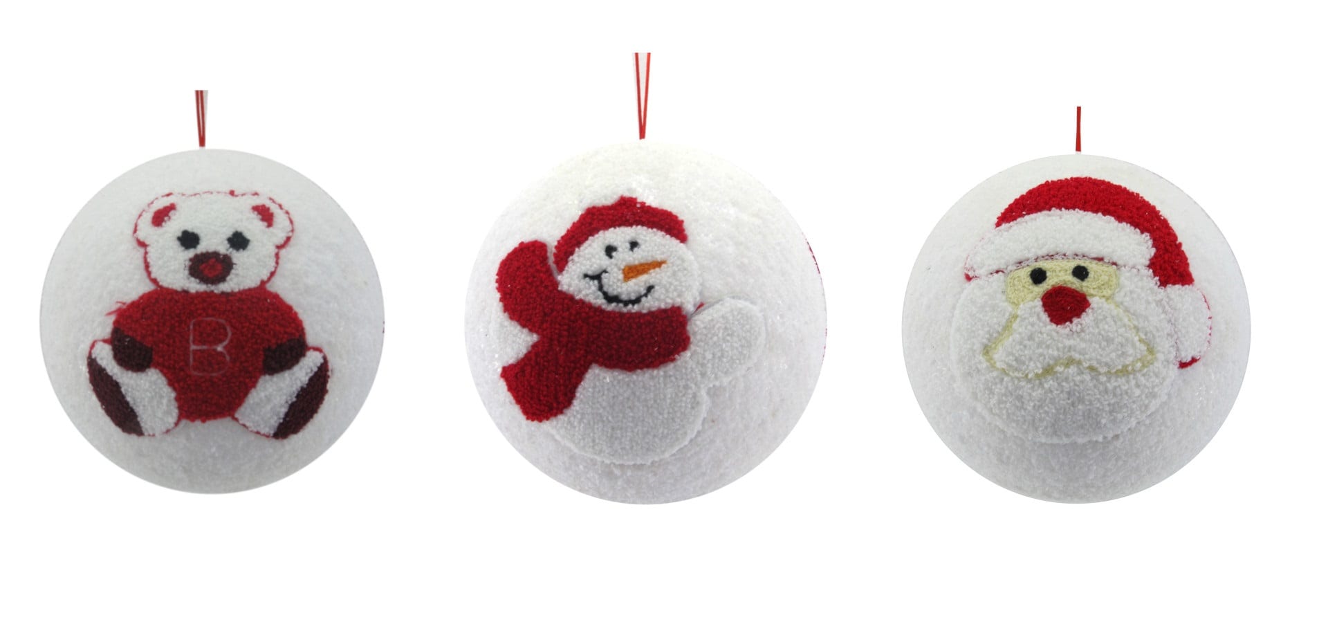 GIOCOPLAST NATALE - SFERA ''CRYSTAL CHIC'' 20 CM BIANCA CON DECORO 3D SOFT, MOD. ASS.