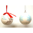 GIOCOPLAST NATALE - SFERA VINTAGE 75MM, DEC ASS BIANCHI, IN DISPLAY DA 20 PZ