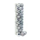 GIOCOPLAST NATALE - CIL. 55 SFERE PLASTICA D.50, ARG., MET. MAT. GLITTER