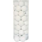 GIOCOPLAST NATALE - CIL. 40 SFERE PLASTICA D.60, BIANCO GLITTER