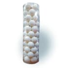 GIOCOPLAST NATALE - CIL. 55 SFERE PLASTICA D.50, BIANCO GLITTER