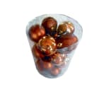 GIOCOPLAST NATALE - CIL. 20 SFERE PLASTICA D80, MARRONE ,MET. MAT. GLITTER 43012215
