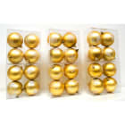 GIOCOPLAST NATALE - SCAT. 4 SFERE PLASTICA ORO D.80 6 DEC. ASS.