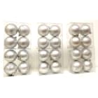 GIOCOPLAST NATALE - SCAT. 4 SFERE PLASTICA ARGENTO D.80 6 DEC. ASS.