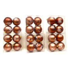 GIOCOPLAST NATALE - SCAT. 4 SFERE PLASTICA MARRONE D.80 6 DEC. ASS.