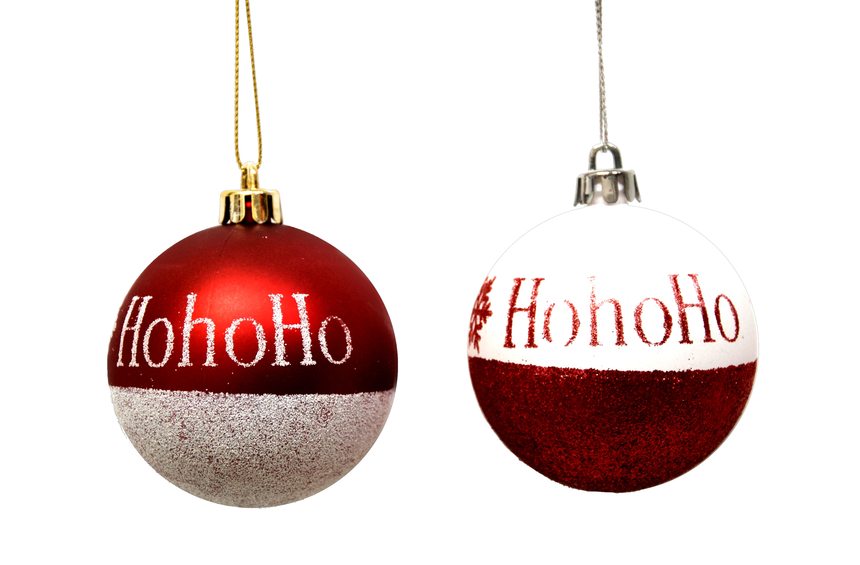 GIOCOPLAST NATALE - SFERA PLASTICA D. 70 HALF GLITTER BIANCO/ROSSO IN DISPLAY DA 20 PZ