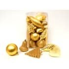 GIOCOPLAST NATALE - CILINDRO 30 DECORAZIONI ASS ORO
