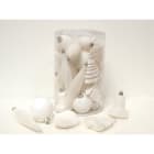 GIOCOPLAST NATALE - CILINDRO 30 DECORAZIONI ASS BIANCHE