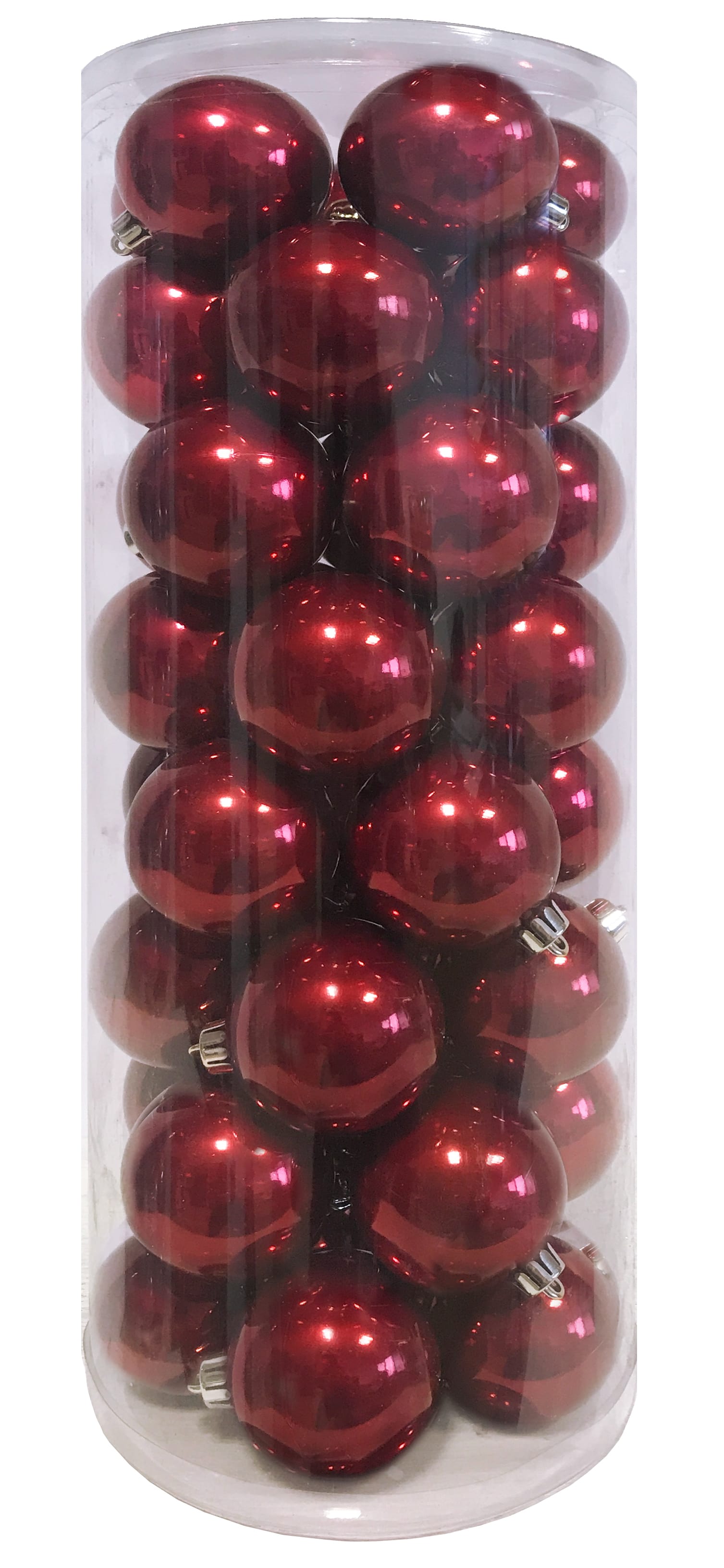 GIOCOPLAST NATALE - CIL. 40 SFERE PLASTICA CANDY D.60 BORDEAUX