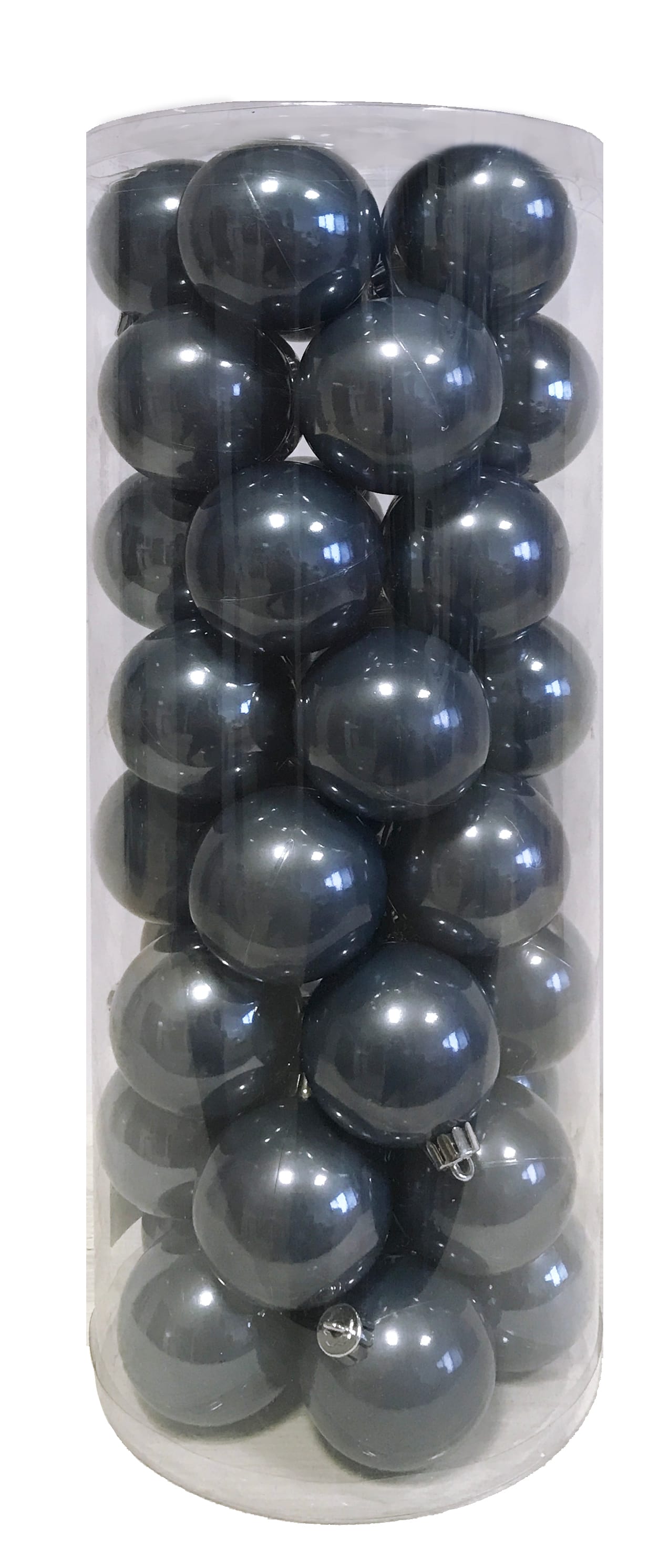 GIOCOPLAST NATALE - CIL. 40 SFERE PLASTICA CANDY D.60 GREY 43020133