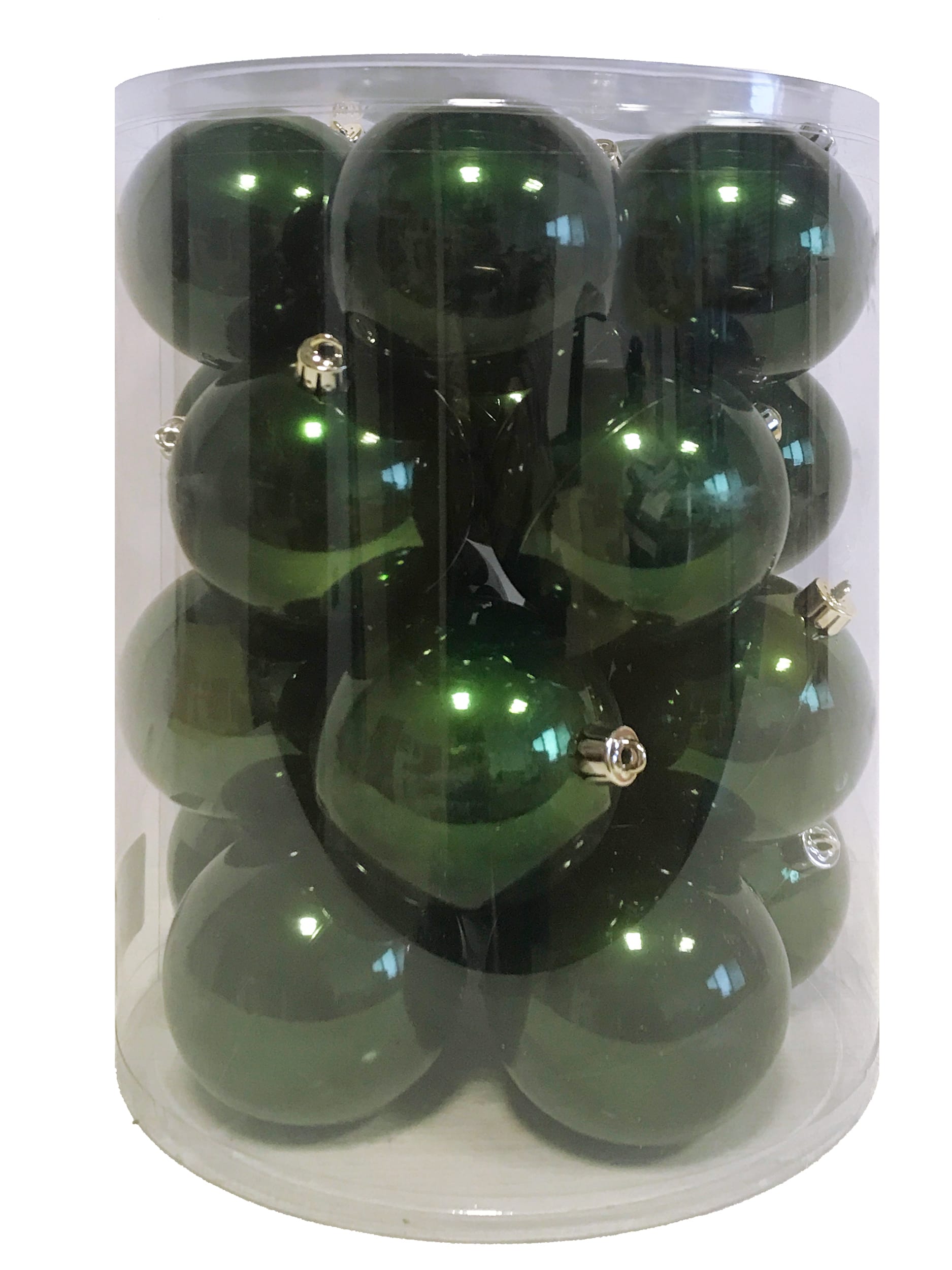 GIOCOPLAST NATALE - CIL. 20 SFERE PLASTICA CANDY D.80 GREEN