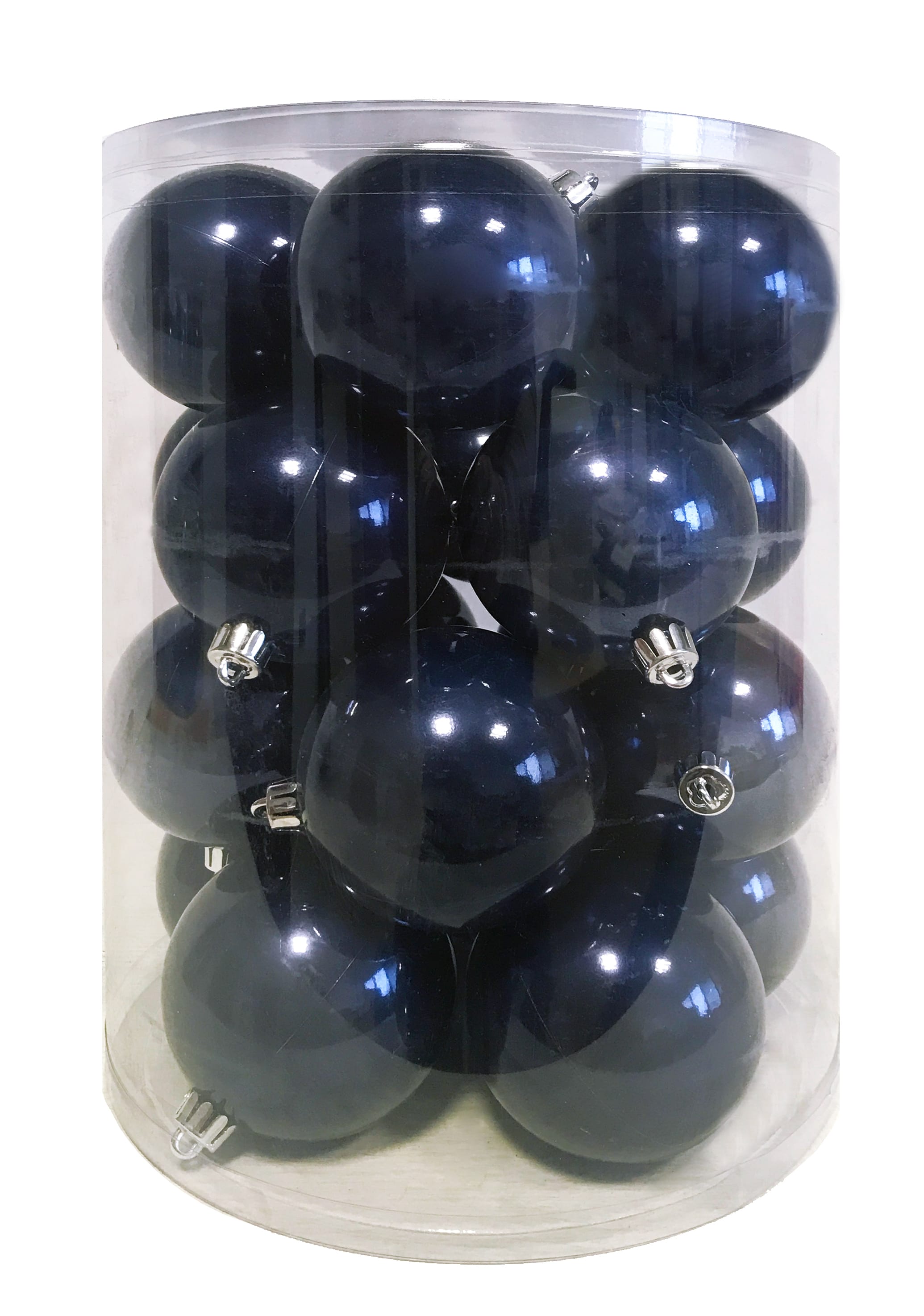 GIOCOPLAST NATALE - CIL. 20 SFERE PLASTICA CANDY D.80 NAVY
