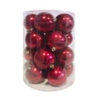 GIOCOPLAST NATALE - CIL. 20 SFERE PLASTICA CANDY D.80 BORDEAUX