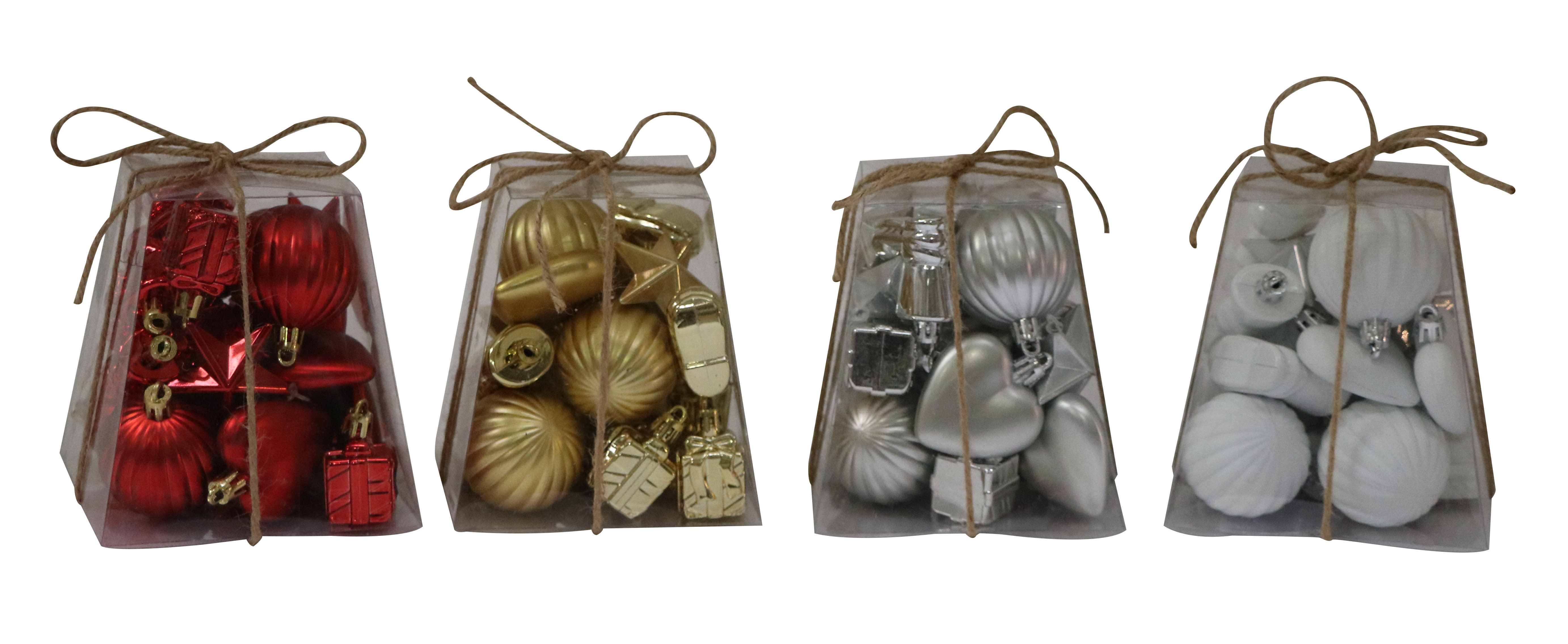 GIOCOPLAST NATALE - KIT ADDOBBO PANDORINO 22 PEZZI PLASTICA, COL. ASS