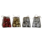 GIOCOPLAST NATALE - KIT ADDOBBO PANDORINO 22 PEZZI PLASTICA, COL. ASS
