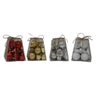 GIOCOPLAST NATALE - KIT ADDOBBO PANDORINO 22 PEZZI PLASTICA, COL. ASS