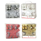 GIOCOPLAST NATALE - VALIGETTA KIT ADDOBBO 31 PEZZI PLASTICA, COL. ASS